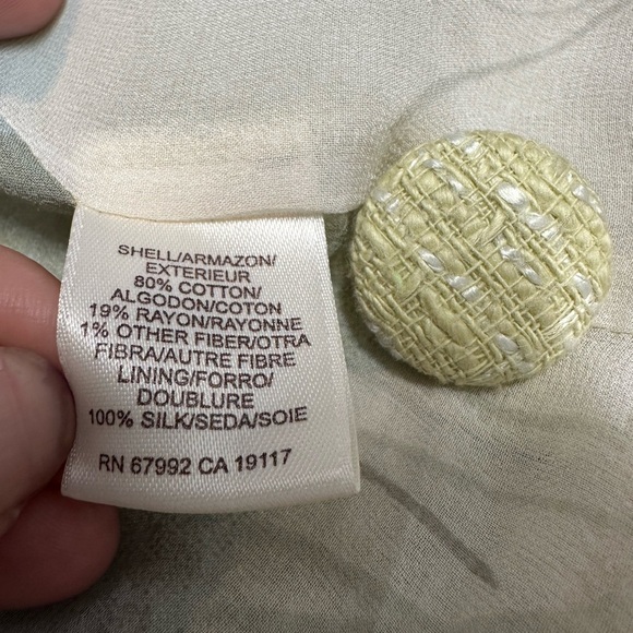 Sigrid Olsen Tweed Silk Lined Coat Sz 12 - Picture 11 of 14